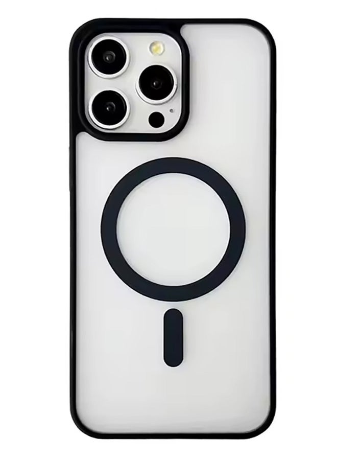 Magsafe Case for iPhone 15 Pro Max Magsafe Clear Cover Magnetic Wireless Charging Support, Shockproof Protection, Scratch-Resistant for iPhone 15 Pro Max - Black  - Image 1