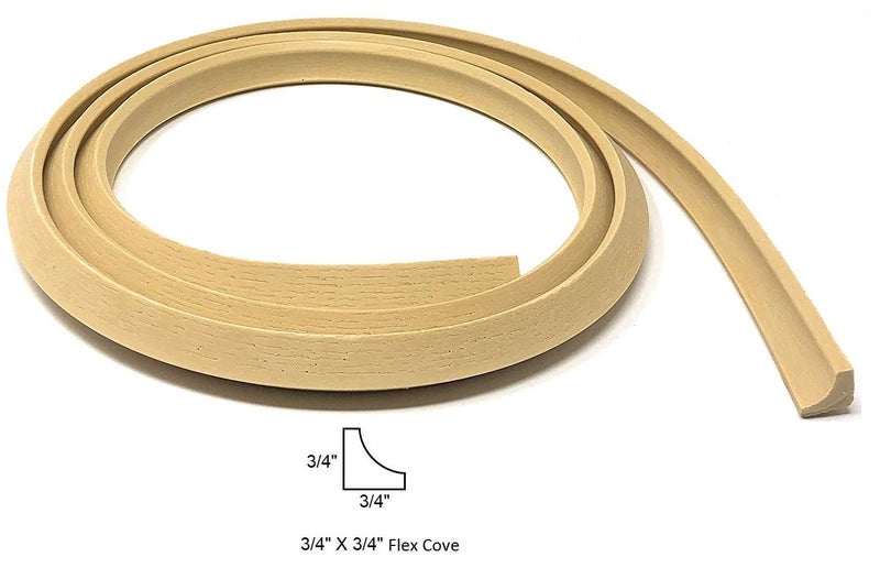 FLEXTRIM Flexible Cove Molding - #WM93: 3/4" x 3/4" Flex Cove molding - 8' feet Long - Image 2