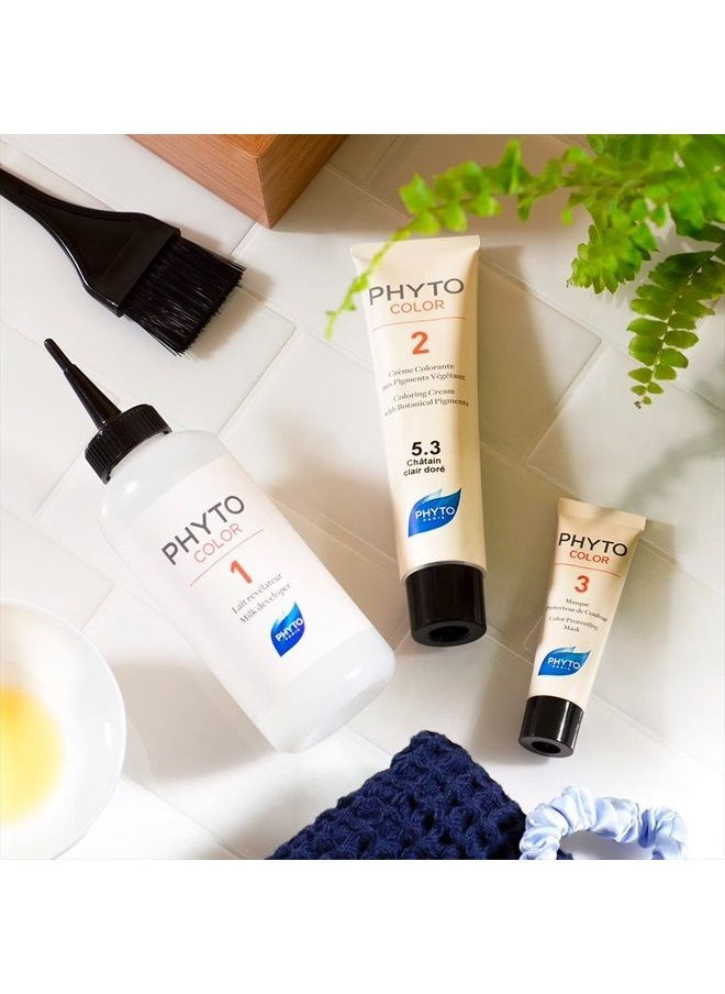 Phyto - Phytocolor Permanent Hair Color, 4 Brown, with Botanical Pigments, 100% Grey Hair Coverage, Ammonia-free, PPD-free, Resorcin-free, 0.42 oz. - Image 1