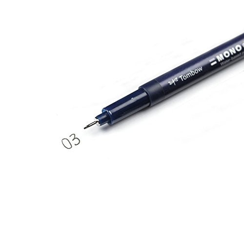 Tombow Mono Drawing Pen, 03 Tip Size, 12 Pack - 56401 - Image 3