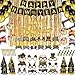 Harrycle 136 Pcs New Years Eve Party Supplies Kit New Years Eve Party Supply Include Hats Glasses Headbands Blowouts Balloons Inflatable Fireworks Gun Banner for 2026 Holiday Celebration Decor - Image 2