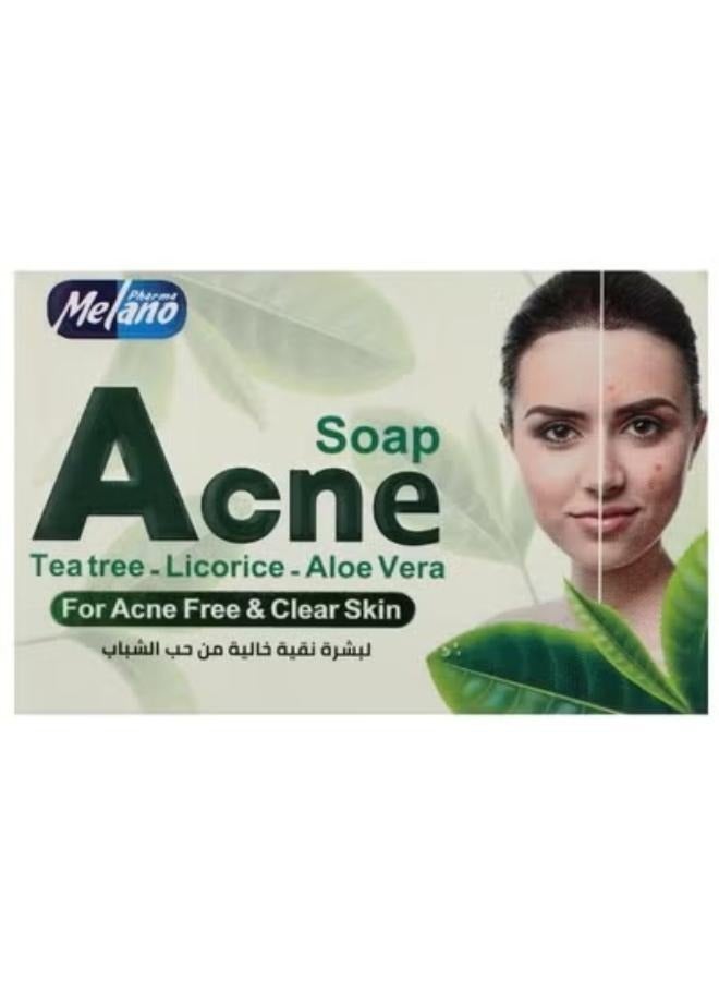 MELANO Acne Soap For Acne Prone Skin 100g  - Image 1