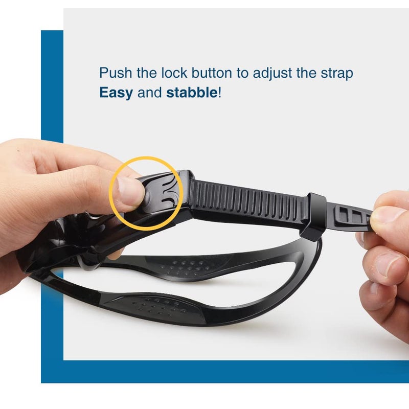 ZIONOR T1 Snorkel Lap Swimming Swimmer Training Diving Snorkeling Comfortable Mouthpiece One-Way Purge Valve for Pool Open Water - Black - Image 5