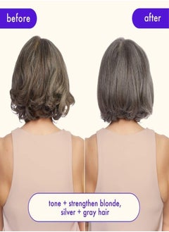 amika Amika Bust Your Brass Toning Repair Mask 250ml – Ultra-Violet, Deep Conditioning Hair Mask with Bond Cure Technology to Neutralize Brassiness and Repair Damage for Blonde, Silver, and Gray Hair – Restores Cool Tones, Strength, and Shine, Vegan & Cruelty-Free  - Image 3
