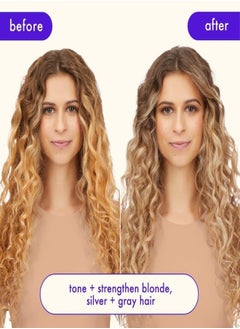 amika Amika Bust Your Brass Toning Repair Mask 250ml – Ultra-Violet, Deep Conditioning Hair Mask with Bond Cure Technology to Neutralize Brassiness and Repair Damage for Blonde, Silver, and Gray Hair – Restores Cool Tones, Strength, and Shine, Vegan & Cruelty-Free  - Image 4