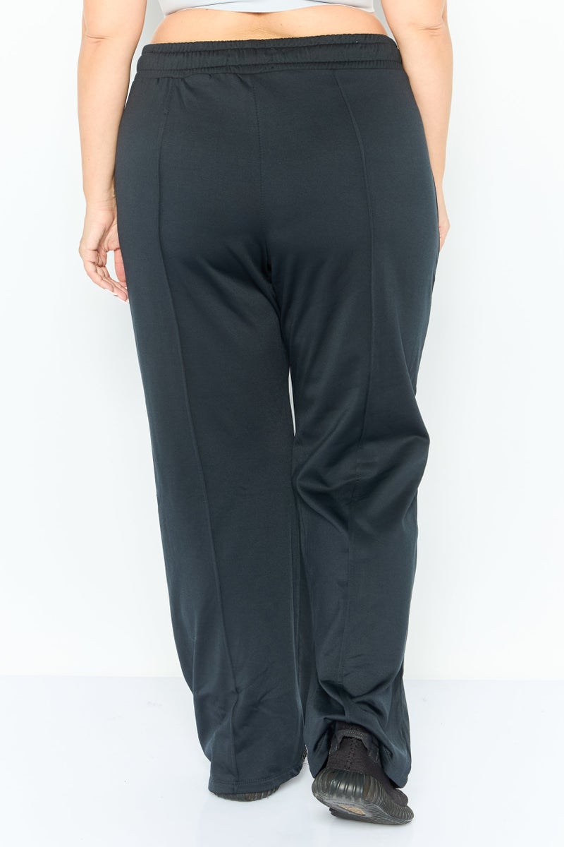 KANGOL Women Regular Fit Brand Logo Sweatpants , Black - Image 2