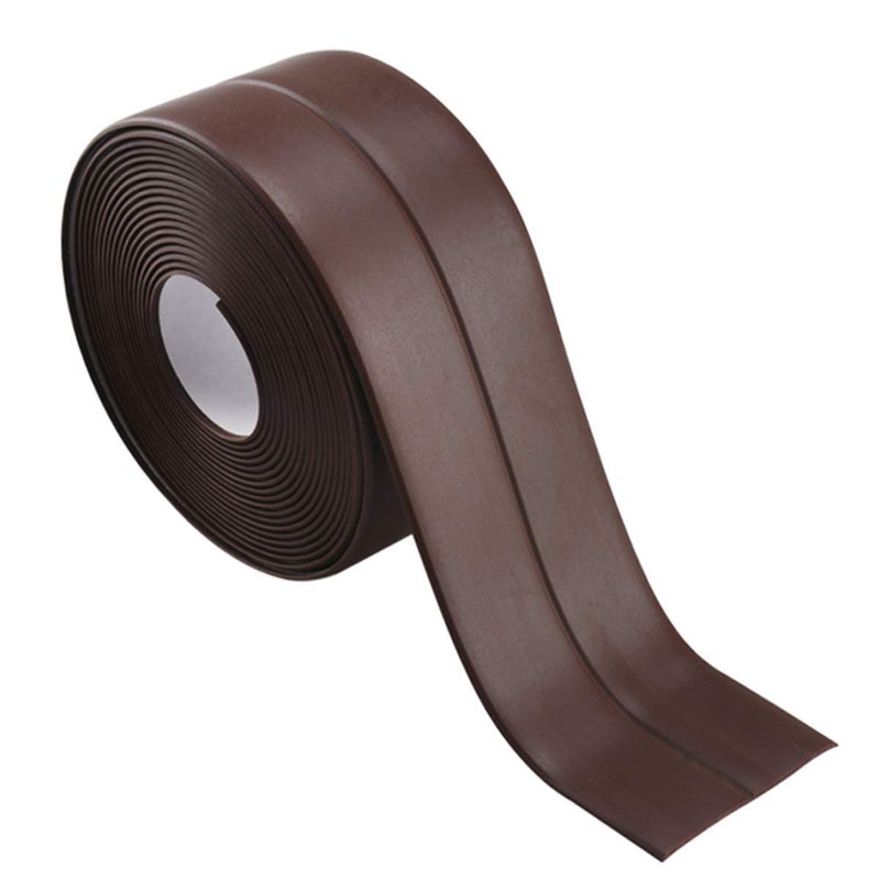 KaLaiXing Tub And Wall Caulk Strip. Kitchen Caulk Tape Bathroom Wall Sealing Tape Waterproof Self-Adhesive Decorative Trim--brown - Image 2