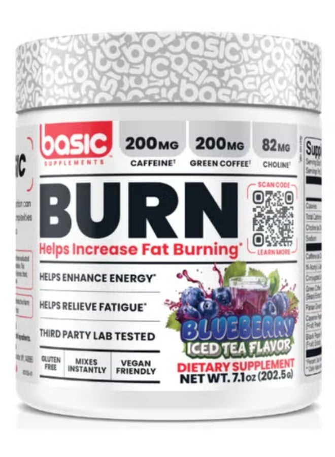Basic Supplement Blueberry Iced Tea Basic Burn (202.5G) - Image 1