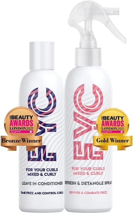 حزمة تصفيف FYC 2 × 250 مل لمنتجات الشعر المجعد بلسم مرطب رذاذ تنشيط وفك تشابك يرطب ويحدد ويفك تشابك التجاعيد صديق لطريقة الفتيات المجعدات النباتية