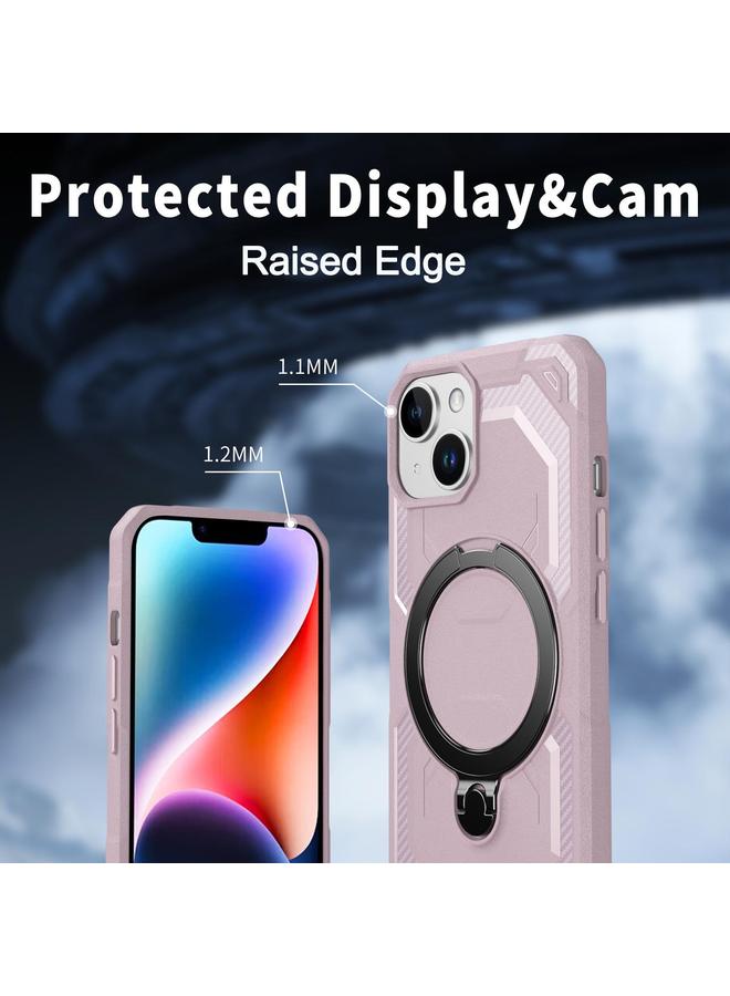 S-TOP Case For iPhone 15 Plus Frosted MagSafe Holder Phone Case - Image 4