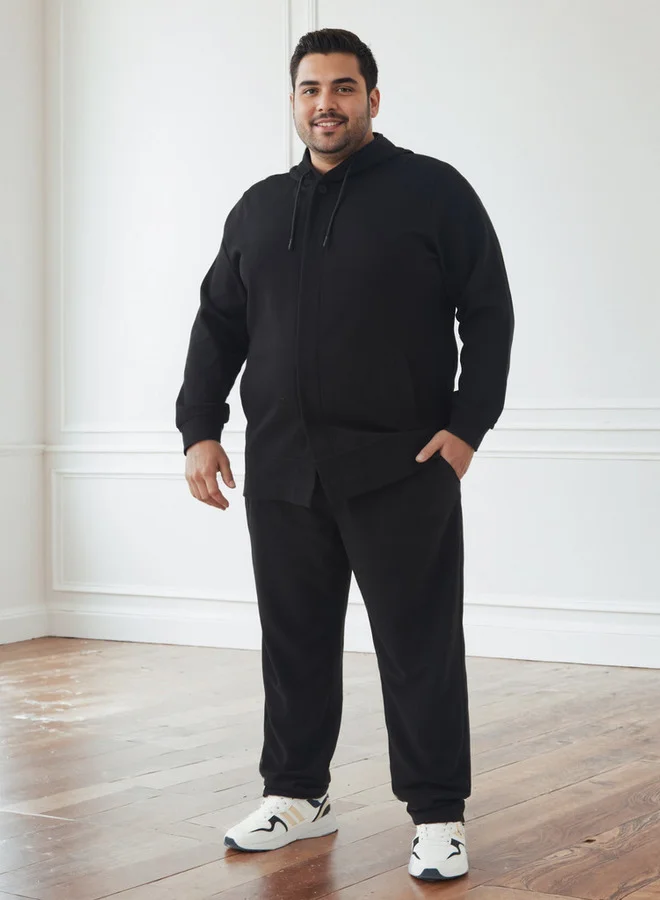 Men Regular Fit Flexi Waist Joggers with Pockets