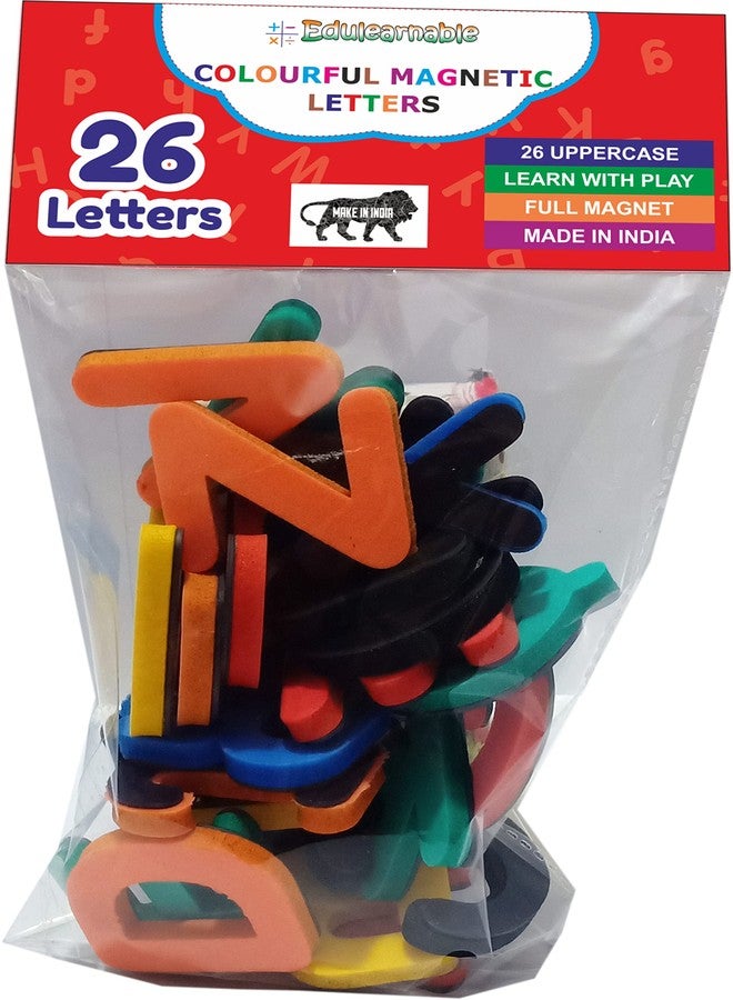 Edulearnable Magnetic Uppercase Alphabet Magnets Letters Toy Abc Fridge Foam Toy Set Educational Magnetic For Toddlers - Image 1