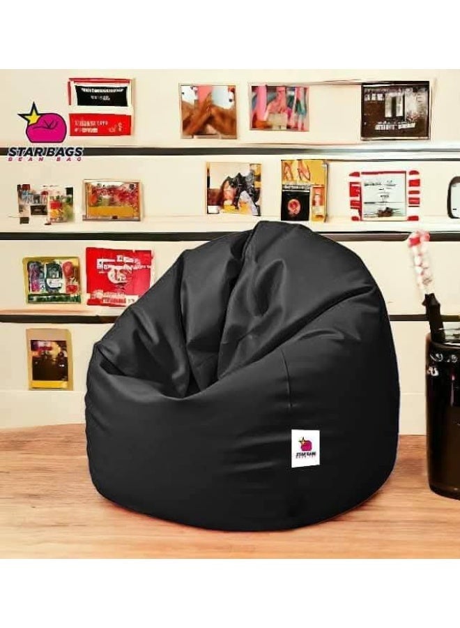 Star Bags - Bean Bags Bean Bag Waterproof Pouf - From Star Bags - 80*70cm - Black - for Adults - Stylish - Image 1