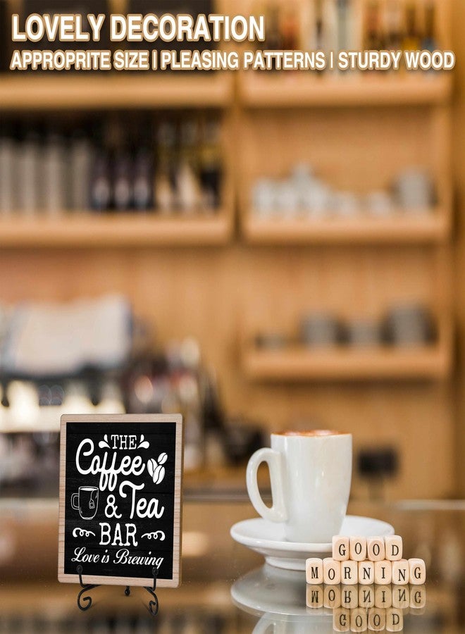 TIRYWT Coffee & Tea Bar Decor Signs & Table Decor, Tea Station Accessories, Themed Gifts - Wooden Desk Decor (H26) - Image 5