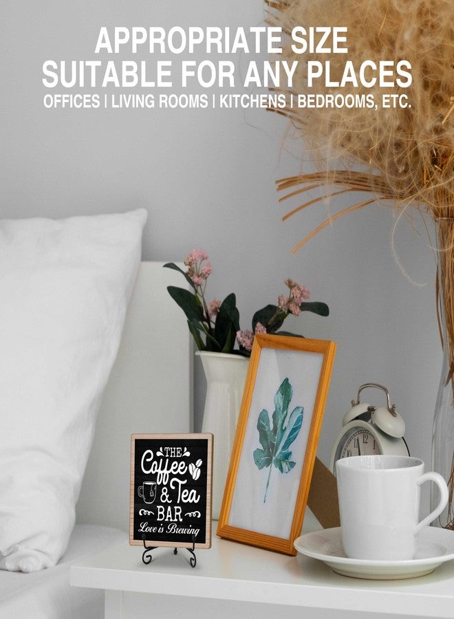 TIRYWT Coffee & Tea Bar Decor Signs & Table Decor, Tea Station Accessories, Themed Gifts - Wooden Desk Decor (H26) - Image 4