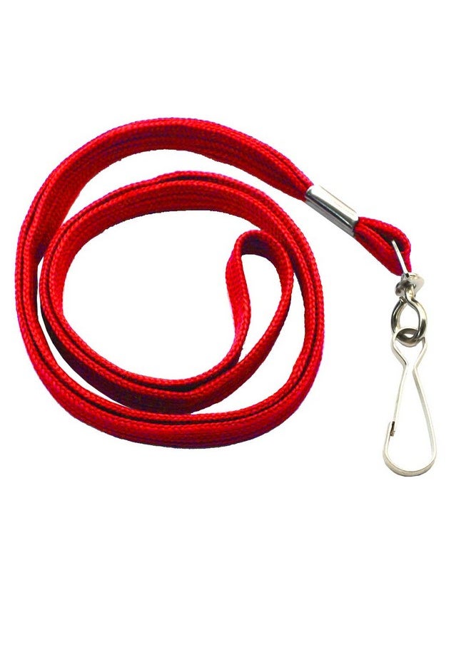Bird Fiy Bird Fiy Red Lanyard 100 Pack Bulk Badge Lanyards for ID Badges Neck Cruise Lanyard Name Tag Lanyard ID Holder  - Image 4