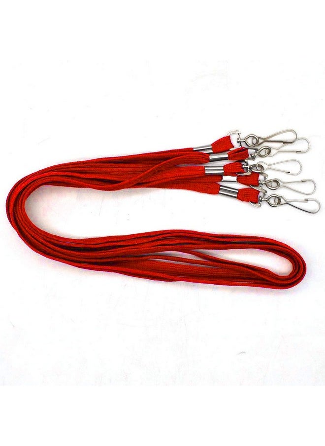 Bird Fiy Bird Fiy Red Lanyard 100 Pack Bulk Badge Lanyards for ID Badges Neck Cruise Lanyard Name Tag Lanyard ID Holder  - Image 3