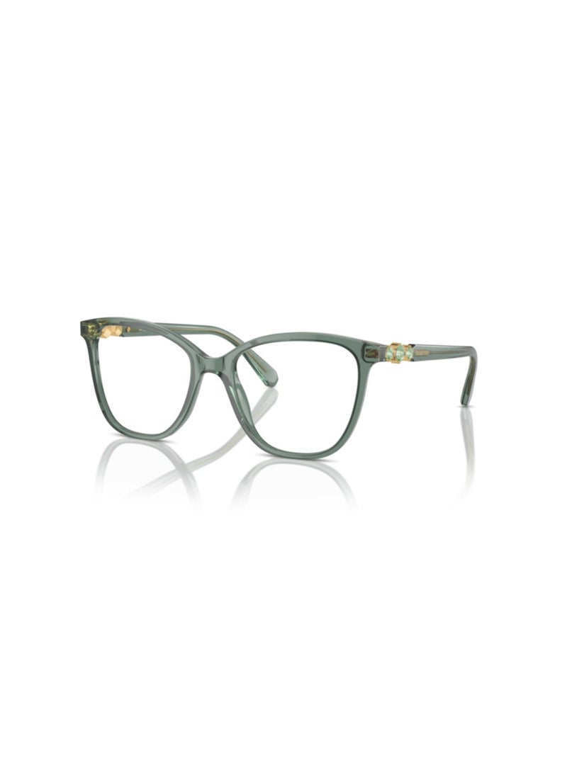 SWAROVSKI Swarovski Woman Square  Eyeglasses- Sk 2020 - Lense Size:52Mm - Trasparent Green - Image 1