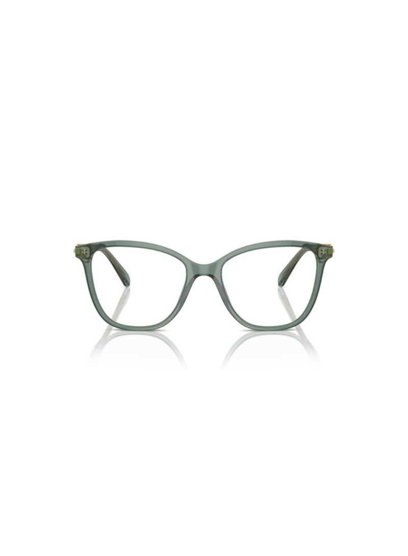 SWAROVSKI Swarovski Woman Square  Eyeglasses- Sk 2020 - Lense Size:52Mm - Trasparent Green - Image 4