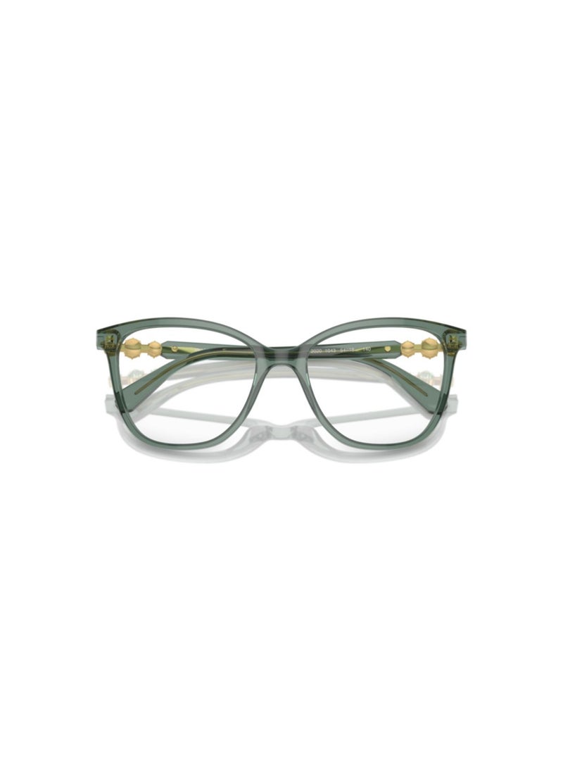 SWAROVSKI Swarovski Woman Square  Eyeglasses- Sk 2020 - Lense Size:52Mm - Trasparent Green - Image 5