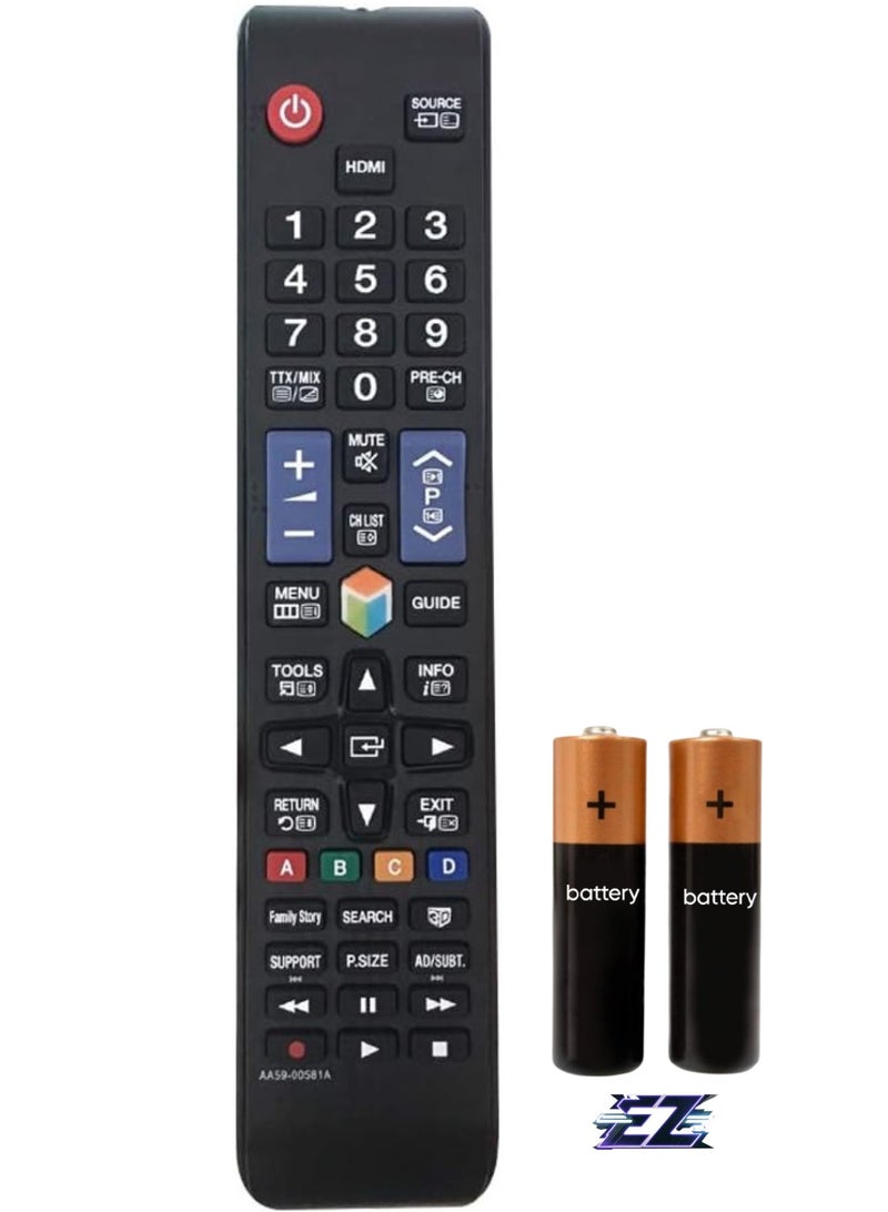ELTRAZONE Replacement Remote Control Samsung AA59-00581A for Remote Control Samsung Smart TV 3D LCD LED TV with Battery - Image 1