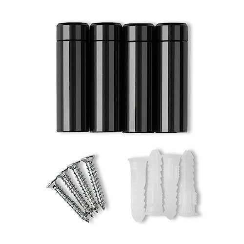Wexel Art وكسل آرت 1.5" أدوات تثبيت من الفولاذ المقاوم للصدأ للجدران لإطارات الأكريليك العائمة (عبوة من 4)  - Image 1