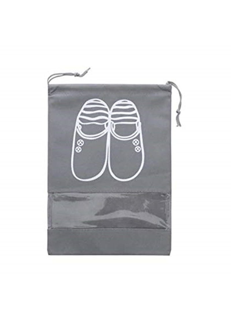 Non Woven Shoes Storage Bag Medium (Grey Set of 10 Pieces) - Image 2