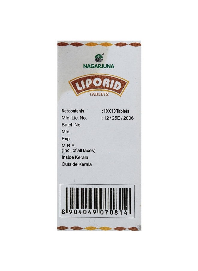NAGARJUNA Liporid Tablets with Free Pachak Methi, Multi, Standard, 100 Count - Image 2
