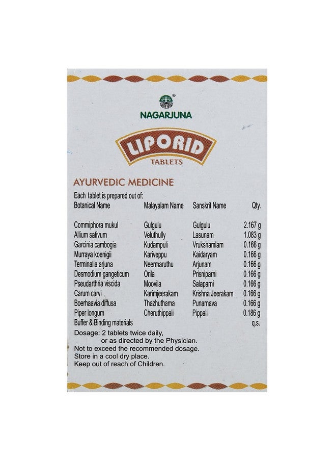NAGARJUNA Liporid Tablets with Free Pachak Methi, Multi, Standard, 100 Count - Image 3