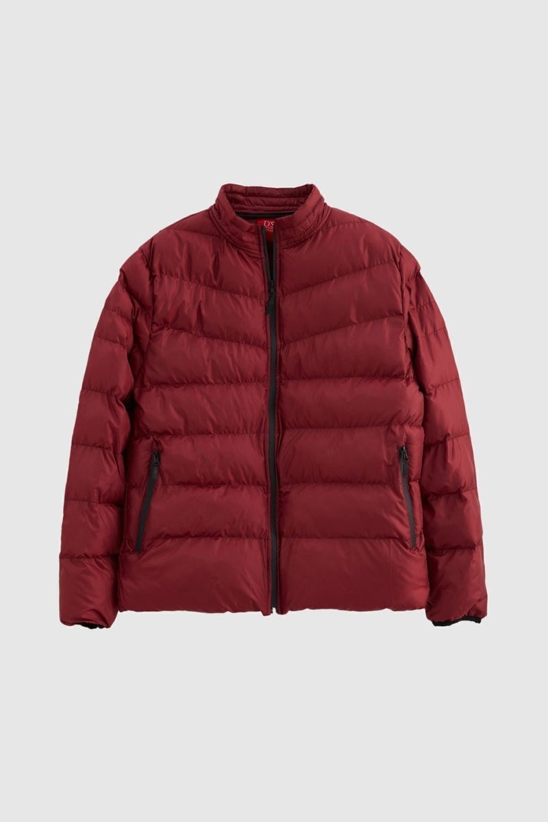 D'S DAMAT Slim Fit Claret Red Windproof Fiber Filled Jacket 1HF07ORT01940  - Image 5