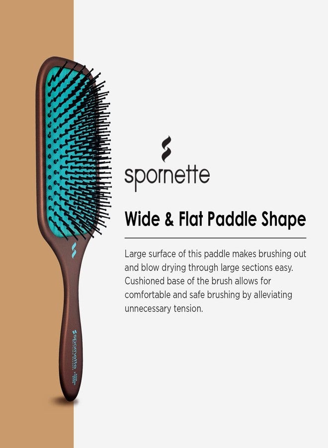 Spornette فرشاة شعر سبورنيت آيون فيوجن باديل، شعيرات نايلون أيونية - لفك التشابك، التمليس والتنعيم، للشعر المتوسط إلى الطويل - لجميع أنواع الشعر للرجال والنساء والأطفال - Image 3