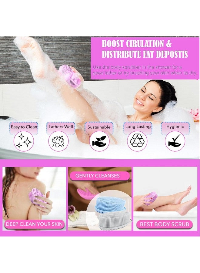 PRAMANTA 2-in-1 Exfoliating Bath & Shower Brush with Soft Bristles for Deep Clean & Soft Skin Massage Bath Brush (1Pcs) - Image 2