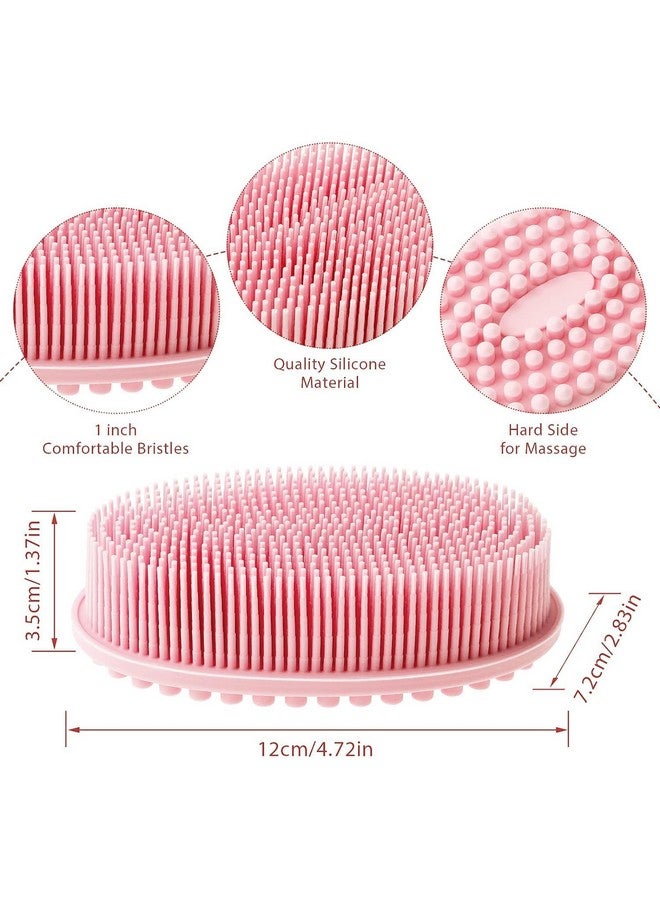 PRAMANTA 2-in-1 Exfoliating Bath & Shower Brush with Soft Bristles for Deep Clean & Soft Skin Massage Bath Brush (1Pcs) - Image 3