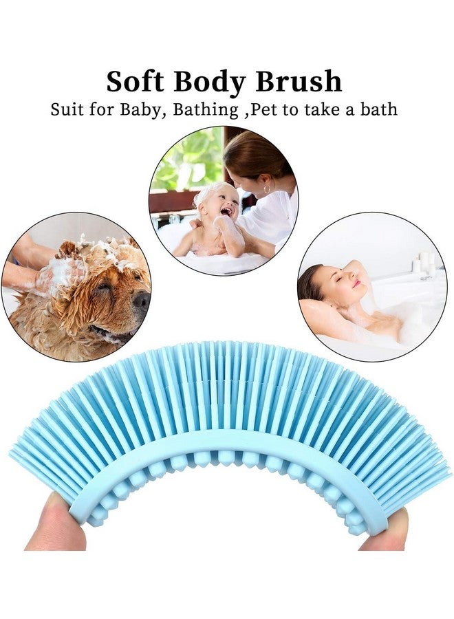 PRAMANTA 2-in-1 Exfoliating Bath & Shower Brush with Soft Bristles for Deep Clean & Soft Skin Massage Bath Brush (1Pcs) - Image 5