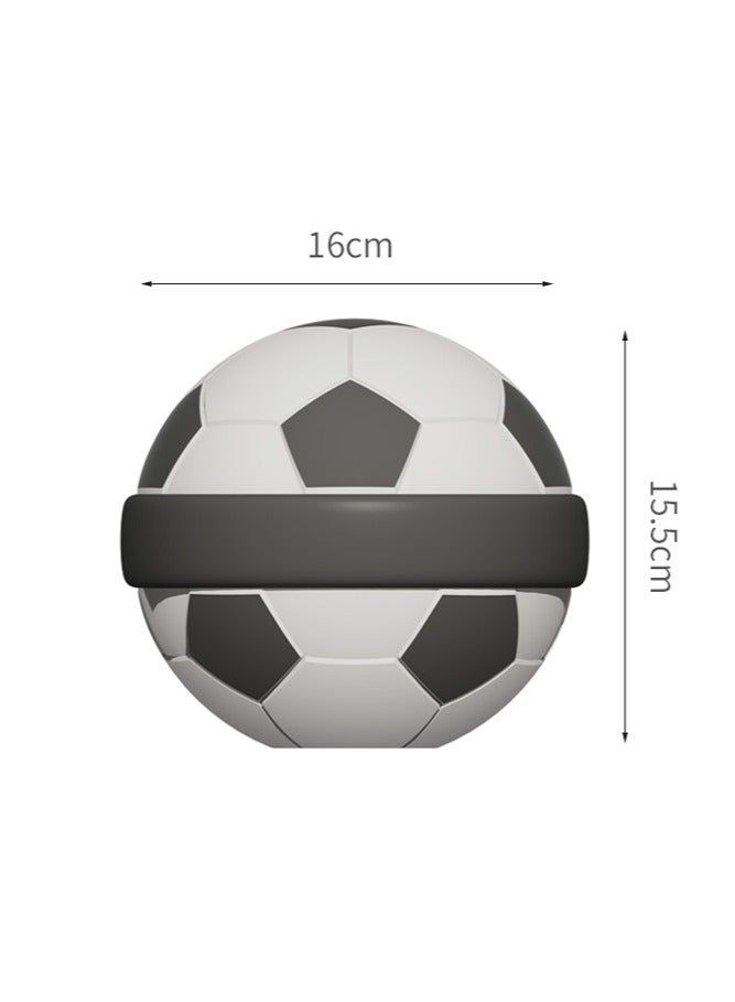 general Outdoor soccer-shaped lunch box large capacity divided bento box children's cartoon bento box - Image 2