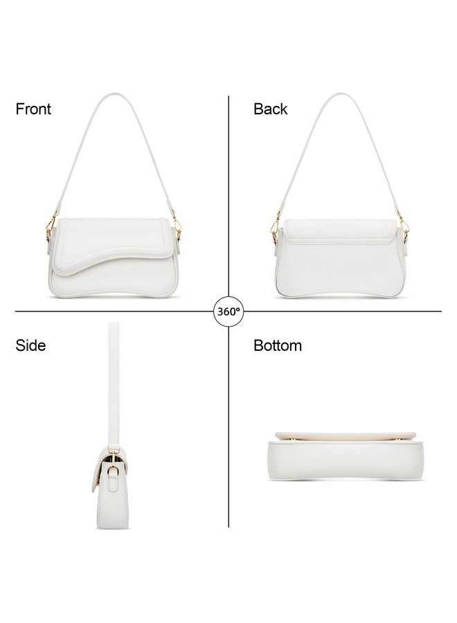 KKXIU Shoulder Bag for Women Small Clutch Purses Cute Hobo Handbag Trendy Underarm Bag-Beige - Image 4