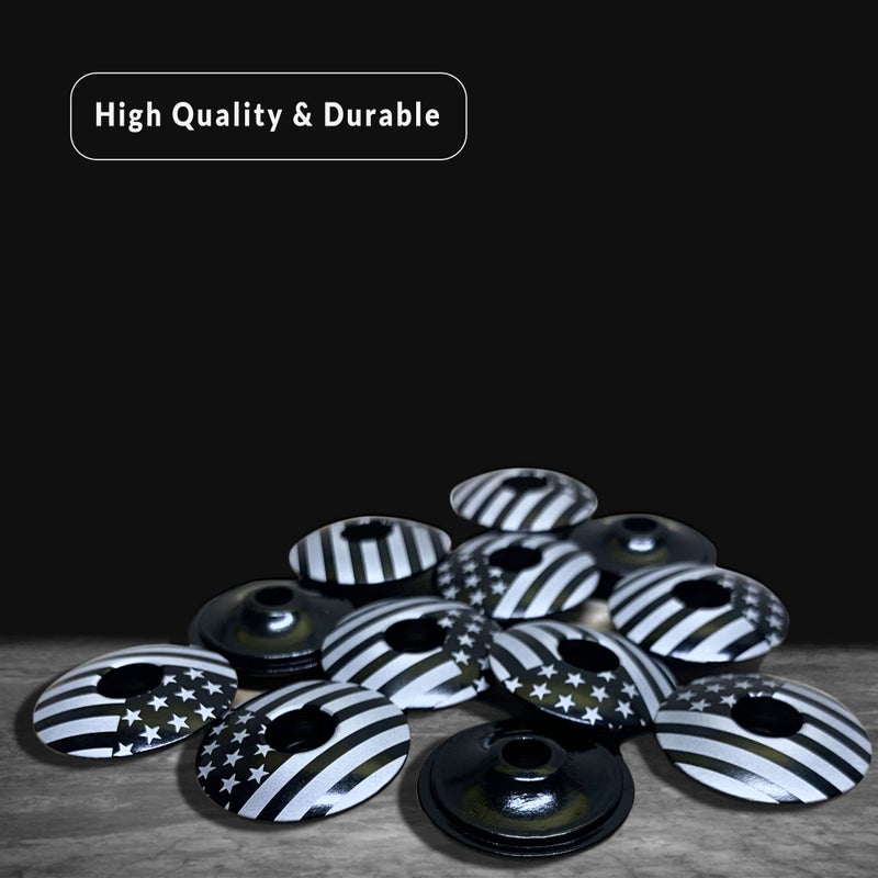 Dubbs Hardware غطاء رأس دراجة دبابس MTB 1-1/8" من الألمنيوم - غطاء علوي مخصص بدون خيوط لدراجات الجبال، دراجات الطريق، سماعات الدراجات، وأغطية أعمدة MTB - (ميركا أسود) - Image 5