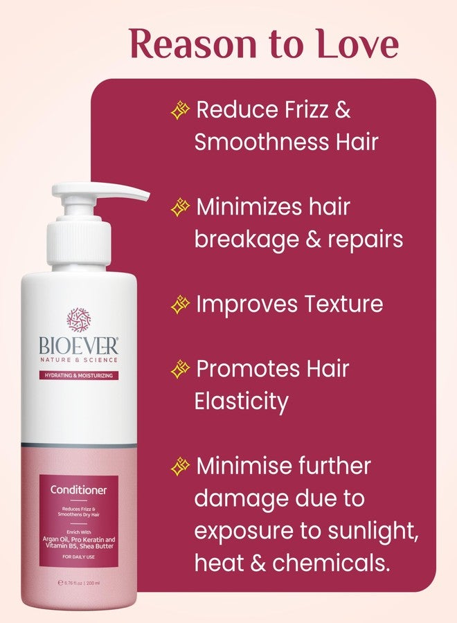 Bioever hair Conditioner Enrich With Argan Oil, Vitamin B5, Shea Butter | Sulfate-Free, Paraben-Free, Deep Hydration & Strength |For Men & Women | Premium Hair Care Solution - 200ML - Image 2