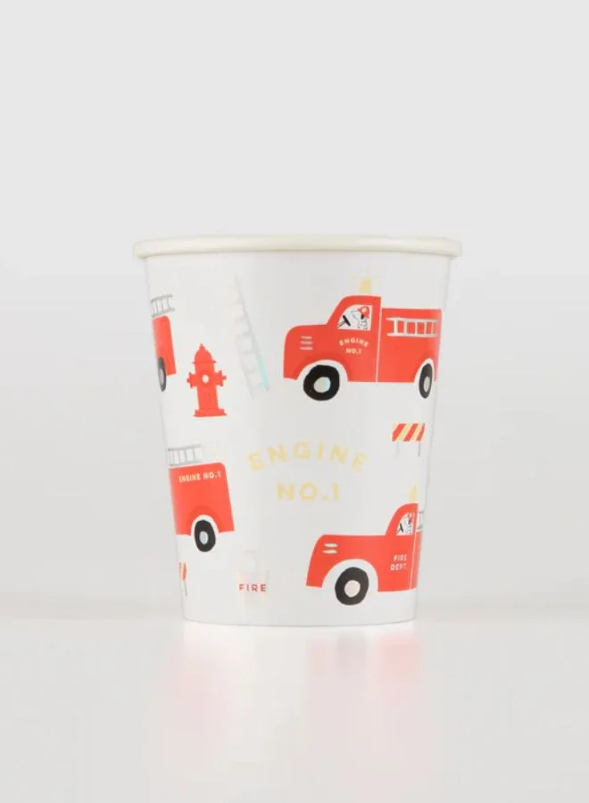 Meri Meri Fire Truck Cups