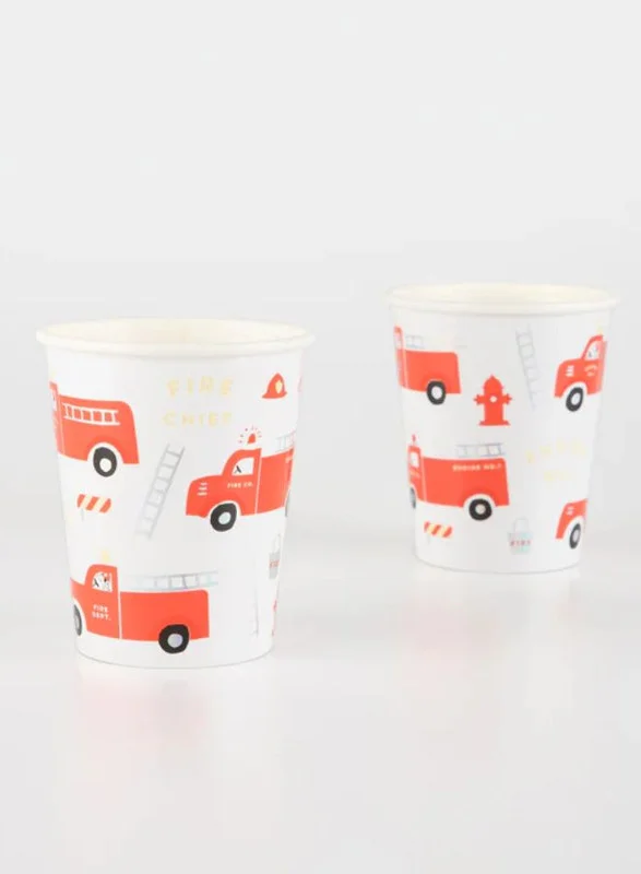 Meri Meri Fire Truck Cups