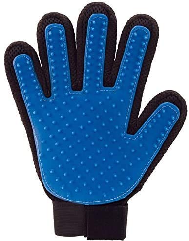 POODLES Deshedding Glove Brush for Dogs and Cat, Grooming Glove Gentle Deshedding Bath Brush Gloves Hair Remover Cleaning Tool Groomer Massage Long Rubber Hand Mitt with Enhanced 5 Finger Design - Image 2
