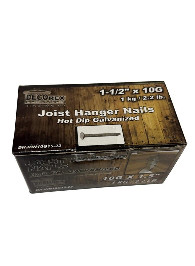 Decorex Hardware 1 1/2" x 10G Joist Hanger Nails | Hot Dip Galvanized | 2.2lb / 1kg per Box - Image 3