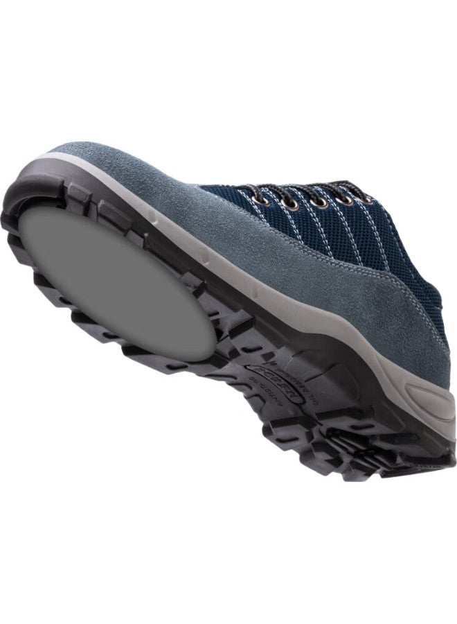 FUCHENG Safety Shoes For Men, Breathable Steel Toe Cap, Anti-Smashing, Anti-Puncture, Wear-Resistant, Solid Sole, Work Protection Safety Shoes, Blue, Size 37 - Image 1