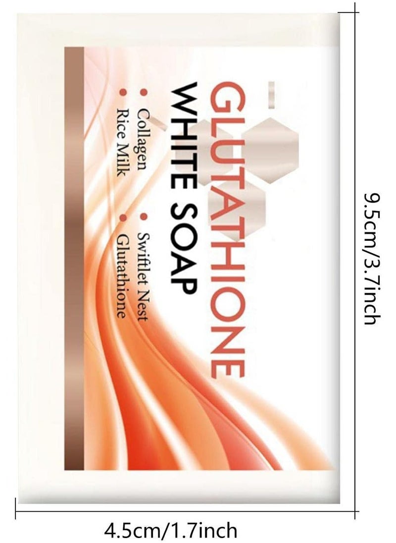 Lanthome - 100g Glutathione White Soap Skin Brightening Bar Soap Effective Glutathione Brightening Soap for Face and Body Whitening Soap Bar for Smoothening Skin Kojic Acid Soap Glutathione Cream Soap - Image 1