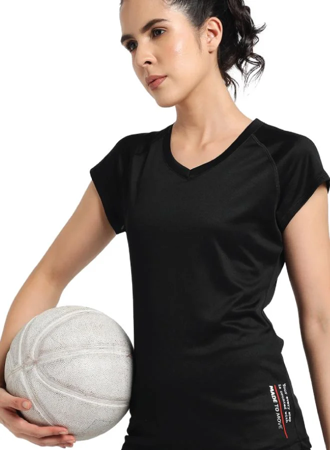 زيسي Women's V neck Short sleeve Tee
