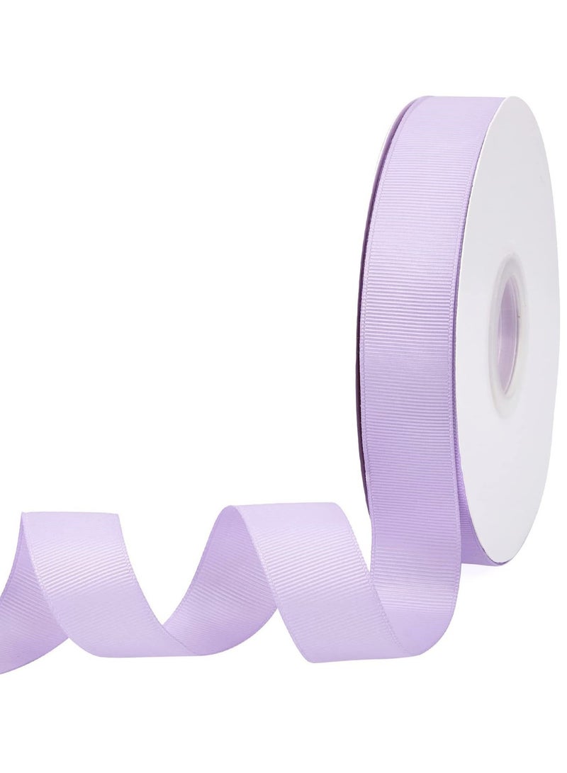 شريط من الحرير المضلع مقاس 1 بوصة × 100 ياردة، شريط من الحرير المضلع الفاخر للخياطة، وتغليف الهدايا، وصناعة القوس، وديكور الزفاف، والتغليف والمزيد - Image 1