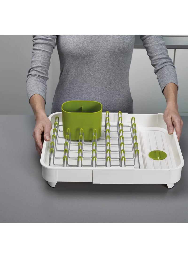 Joseph Joseph Joseph Joseph Expandable Plastic Dishrack WhiteGreen  - Image 5