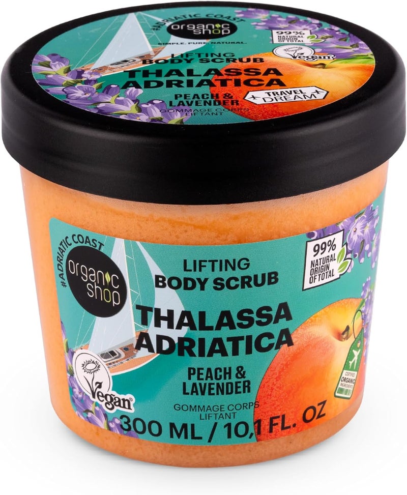 Organic Shop Thalassa Adriatica Lifting Body Scrub Peach Lavender 300ml