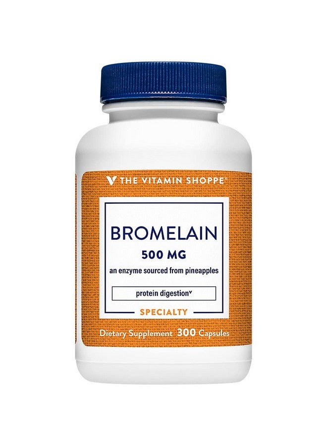 The Vitamin Shoppe Bromelain 500MG & 600 GDU, Supports Protein Digestion & Absorption, Enzyme Sourced from Pineapples (300 Capsules) - Image 1