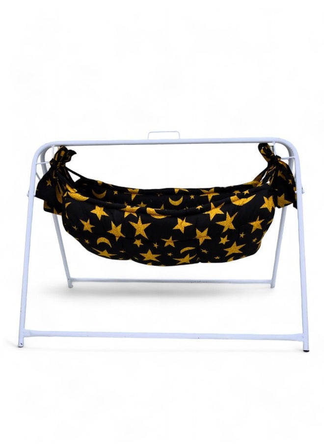 molody Baby Swing Sleeping Folding Cradle Handlebar Jizani Style For Infant 0-3 Month - 100X80 CM  - Image 1